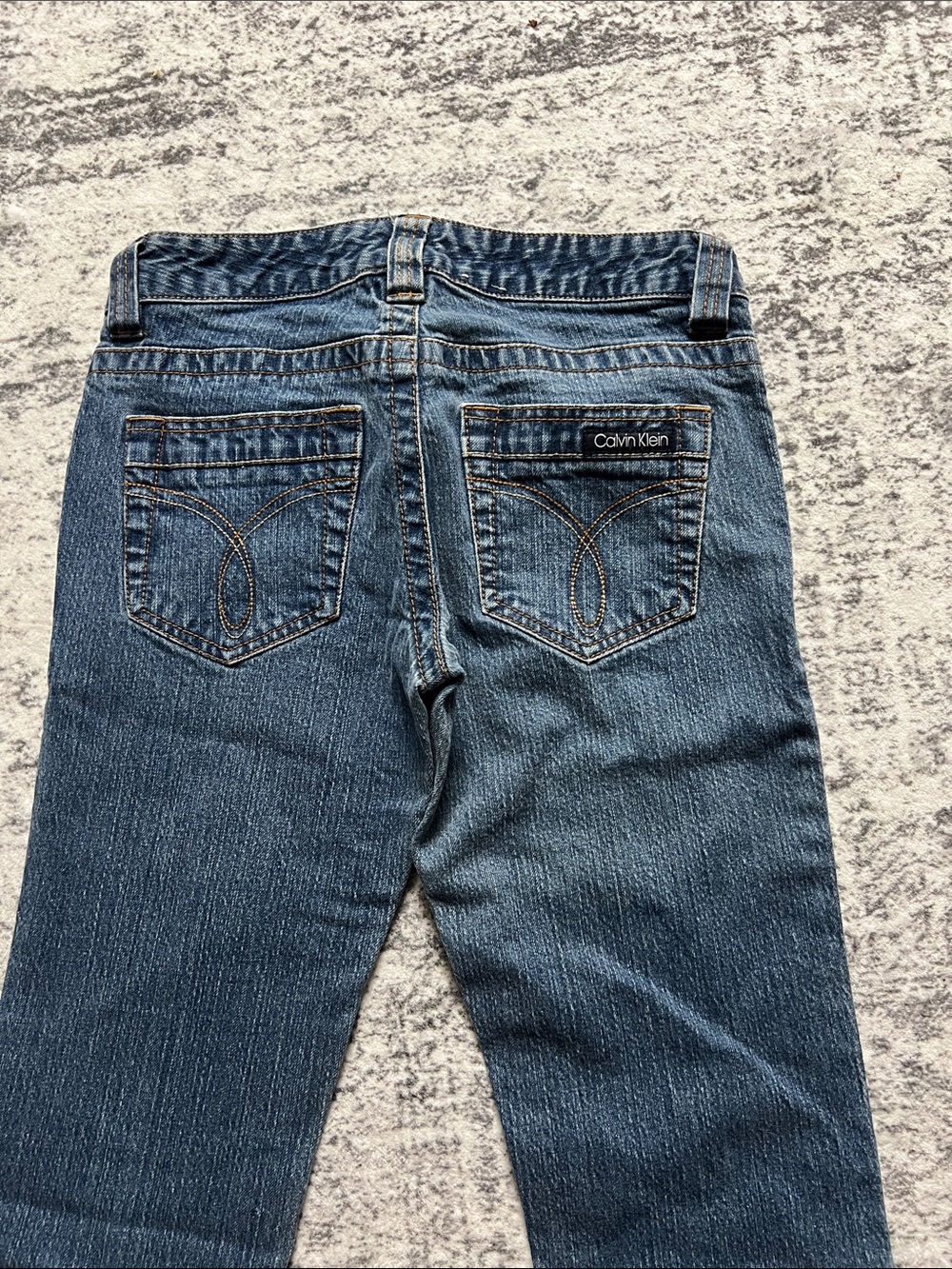 Calvin Klein Straight Leg Medium Blue Denim Jeans